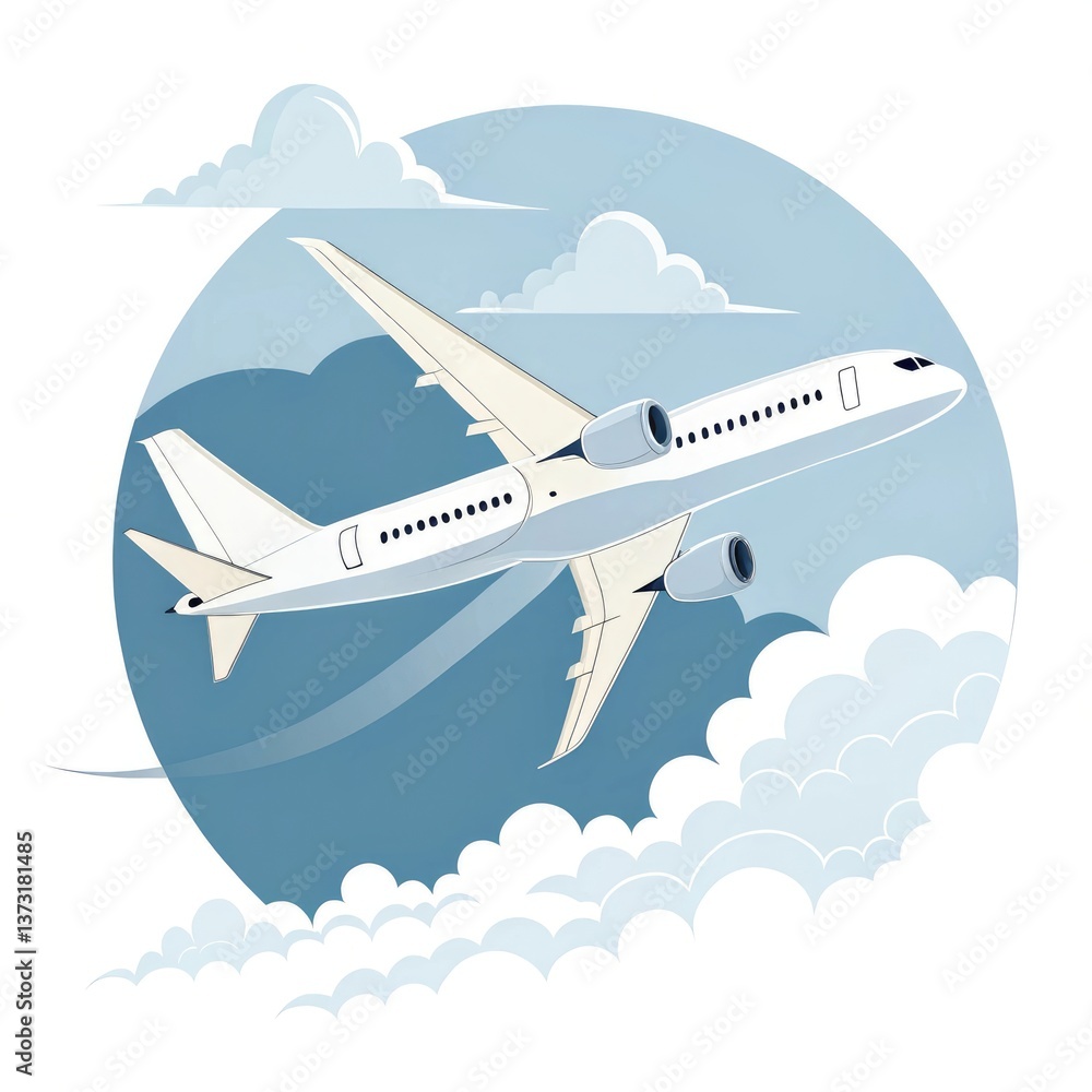 Fototapeta premium airplane in the sky