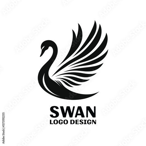 Swan Vector Logo Design