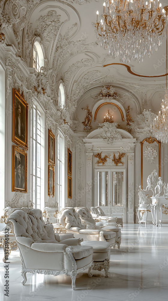 Fototapeta premium Elegant Interior Design Luxury Architectural Space