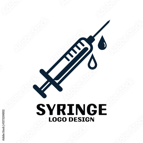 Syringe Vector Logo Design