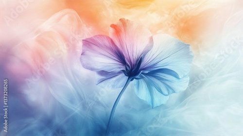 Delicate Flower in Soft Colors suitable for social media