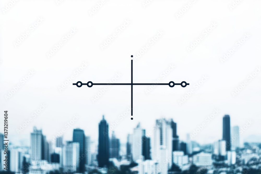 Obraz premium Black line icon for decide