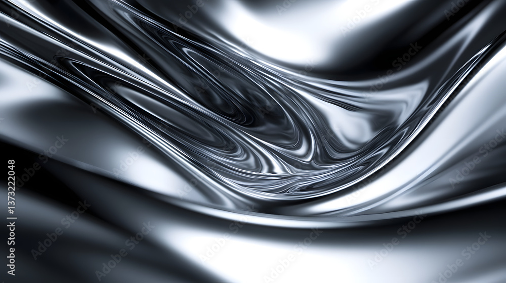 Flowing metallic texture abstract design digital art smooth environment close-up visual concept Flowing metallic texture abstract design digital art smooth environment close-up visual concept