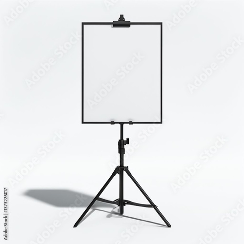 easel with blank screen