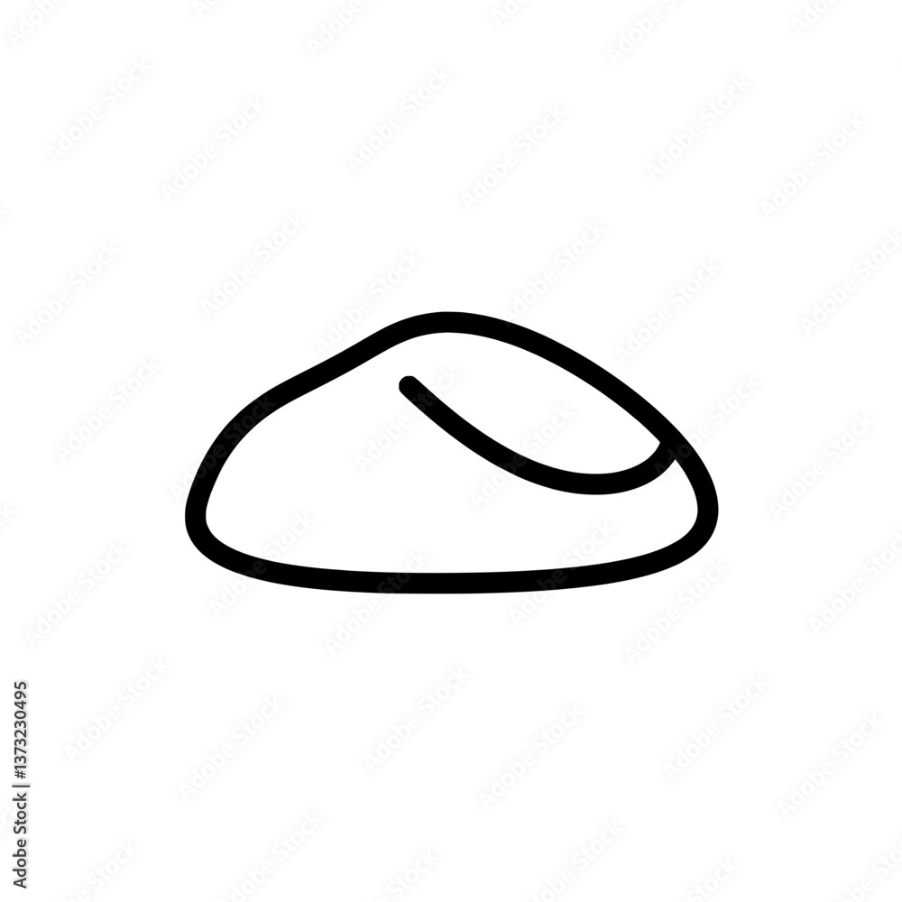 Abstract Pebble Icon: A simple and elegant vector illustration of a pebble icon, perfect for conveying concepts related to nature, simplicity, and minimalist design. Abstract Pebble Icon: A simple and elegant vector illustration of a pebble icon, perfect for conveying concepts related to nature, simplicity, and minimalist design.