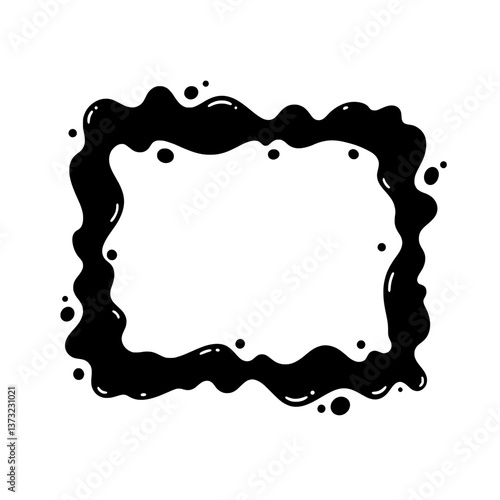 Ink Frame: A sleek, black ink frame graces the blank space, embodying simplicity and visual elegance, while it brings a touch of sophistication and intrigue. 