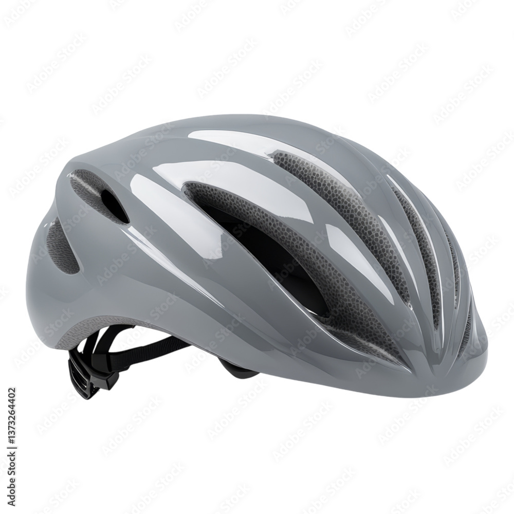 Sleek Grey Bicycle Helmet for Safety and Style Sleek Grey Bicycle Helmet for Safety and Style