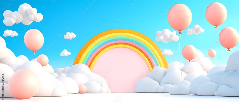 Kid's Rainbow Cloudscape Kid's Rainbow Cloudscape