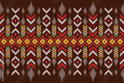 Ikat seamless, sewing pattern, Motif, boho, Damask tile, rug, ethnic handmade, geometric design, ethnic tribal, seamless doodle, embroidery abstract, navajo pattern, paisley textiles, printing product
