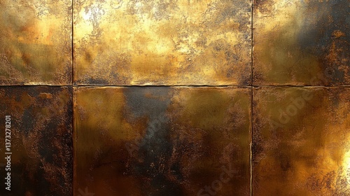 brushed shiny brass metal sheet bronze plate metallic vertical texture background