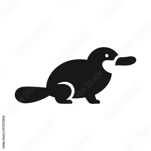 vector illustration of a platypus