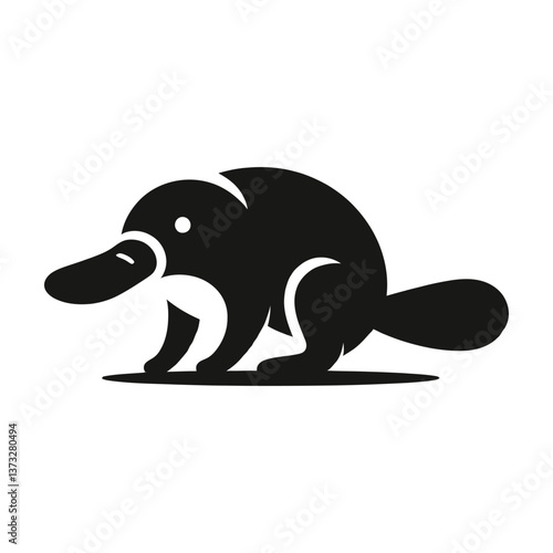 vector illustration of a platypus