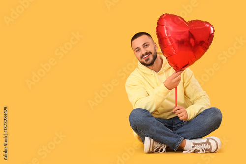 Handsome young happy man wi...