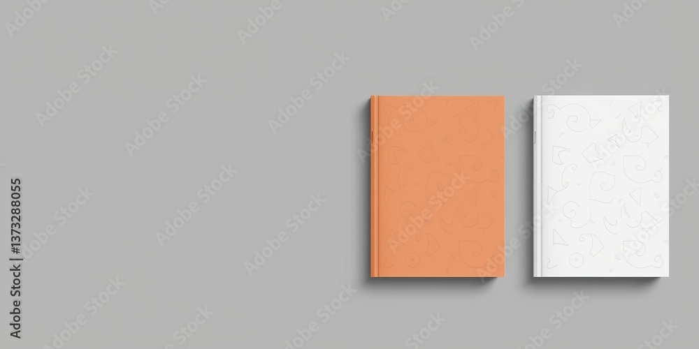 Fototapeta premium Book Cover Mockup Design - Blank Space for Text