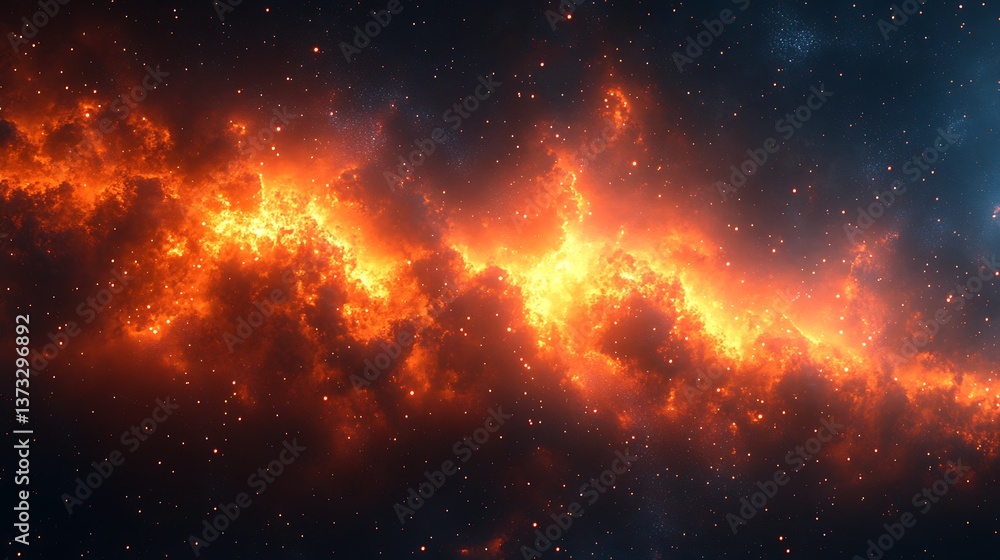 Abstract Glowing Dots in Deep Blue Starry Sky Texture Abstract Glowing Dots in Deep Blue Starry Sky Texture