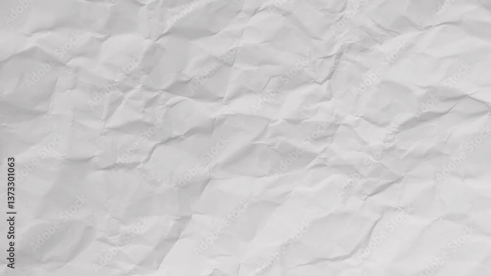 Stop Motion. Paper Animated Background. Animation of a white, crumpled ...