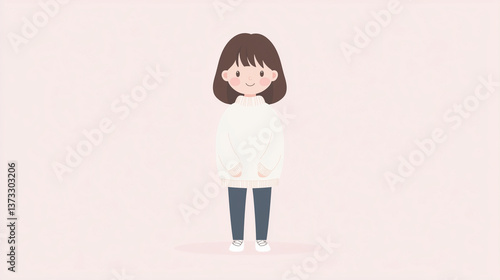 Charming Portrait: A cute i...