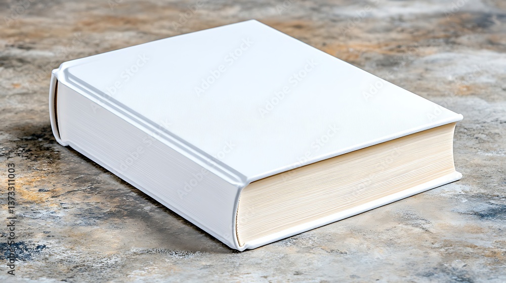 Fototapeta premium Minimalist Red Book Cover Isolated on Transparent Background