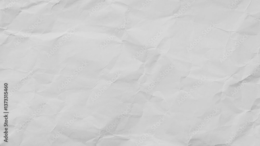 background paper texture stop motion animation. Seamless looping Wallpaper-textured wallpaper footage. The white paper is crumpled,
Crumpled white paper sheet seamless texture, copy space