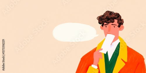 An illustration of a man lo...