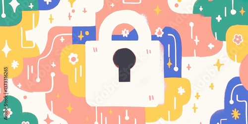 A security concept is depic...