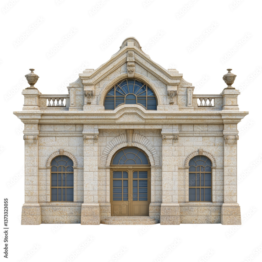 Obraz premium Classic Architectural Building with Decorative Features