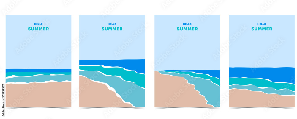 summer landscape background with beach and sand for vertical design summer landscape background with beach and sand for vertical design