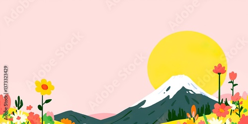 A cheerful and vibrant scen...