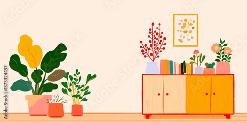 A collection of vibrant pot...