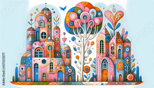 "Pueblito de Corazones: Arquitectura del Amor"