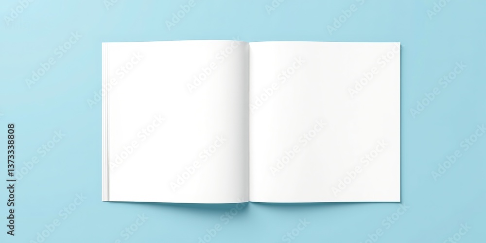 Fototapeta premium Modern Catalog Mockup - Design Template for Print Media