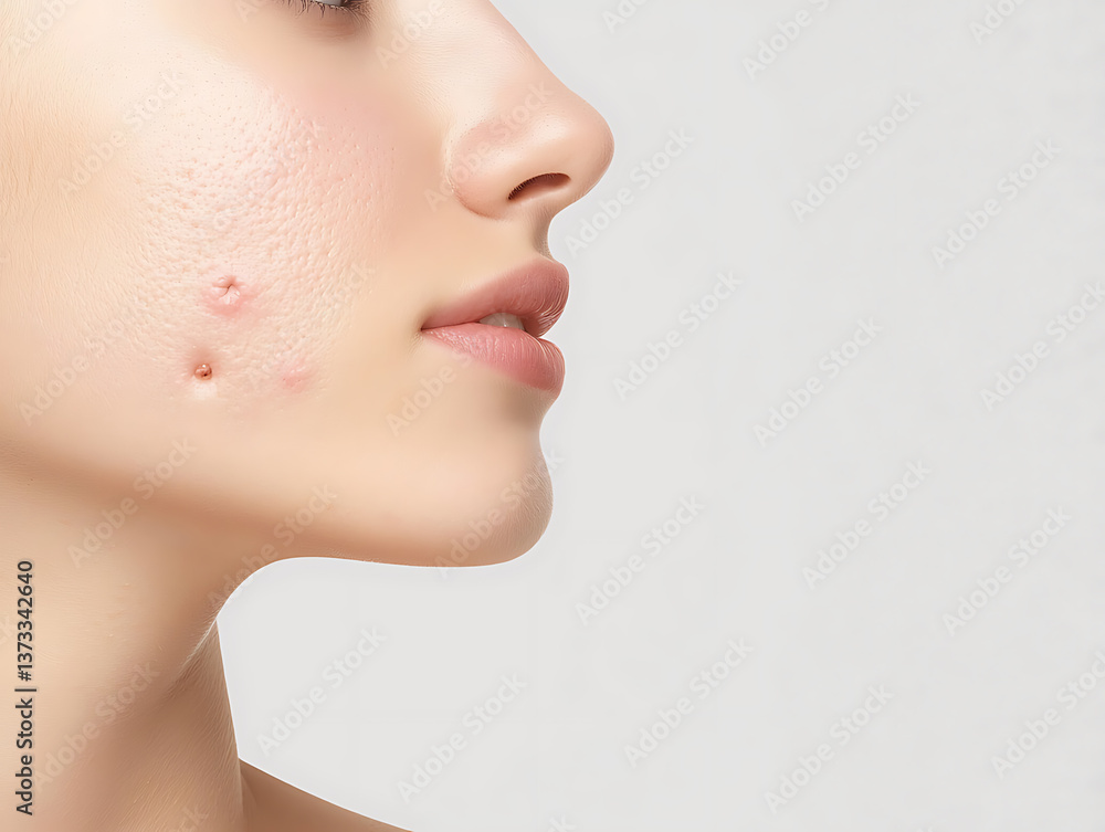 Skincare routine for acne treatment home image minimalist close-up beauty tips for clear skin Skincare routine for acne treatment home image minimalist close-up beauty tips for clear skin