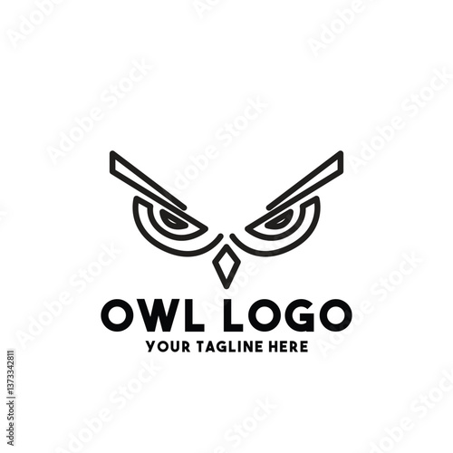 Minimalist Owl Logo Design photo