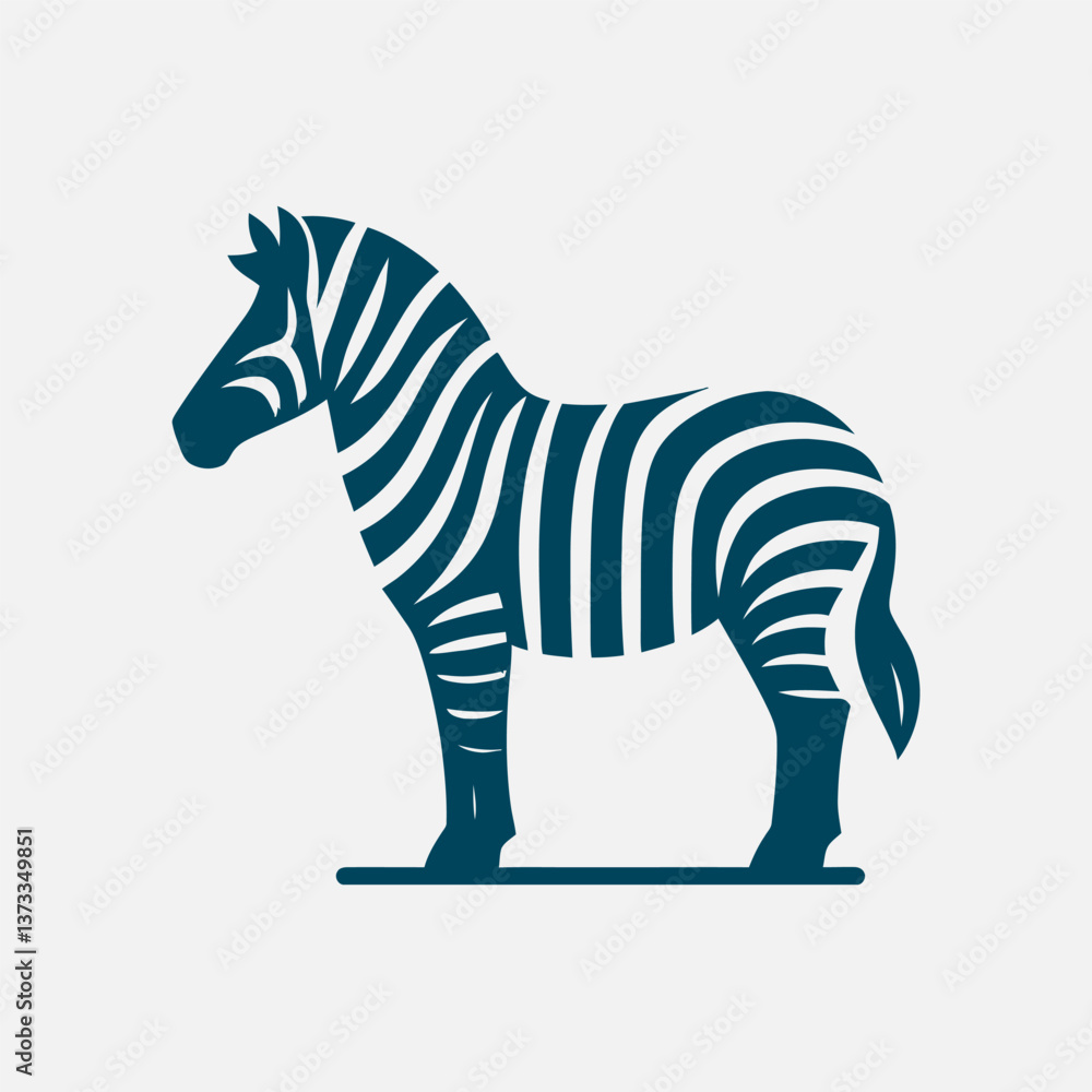 Fototapeta premium zebra cartoon isolated on white