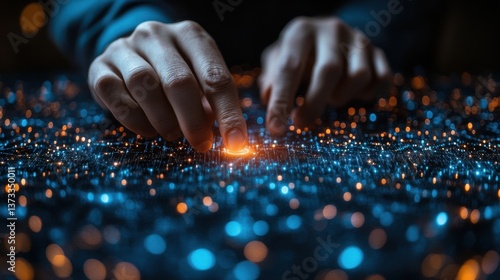 smartphone apps and global network concept closeup of male hands pushing button to sign in