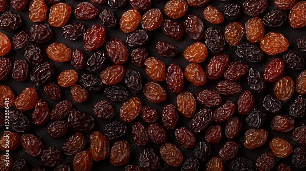 Obraz premium Assorted raisins in a vibrant display