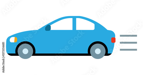 走る車