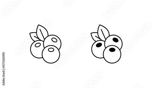 Juniper icon design with white background stock illustration