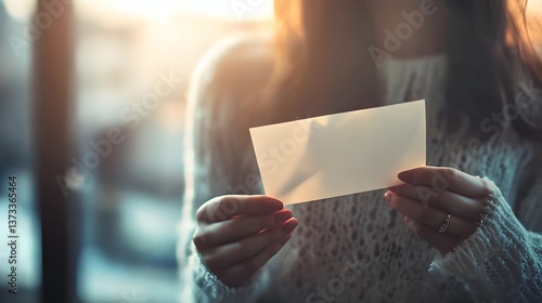 Person leaving a note with a kind message as a reminder of compassion