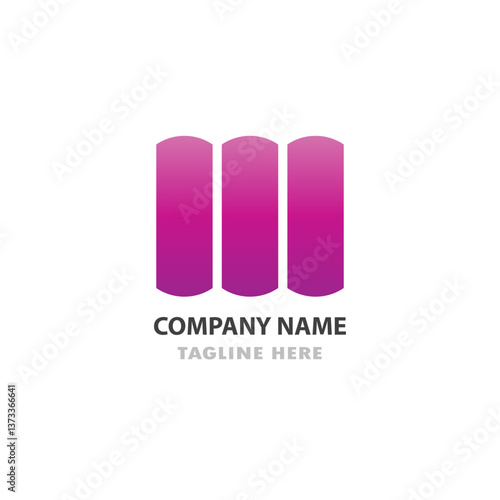 Modern, three-toned, arched, logo design