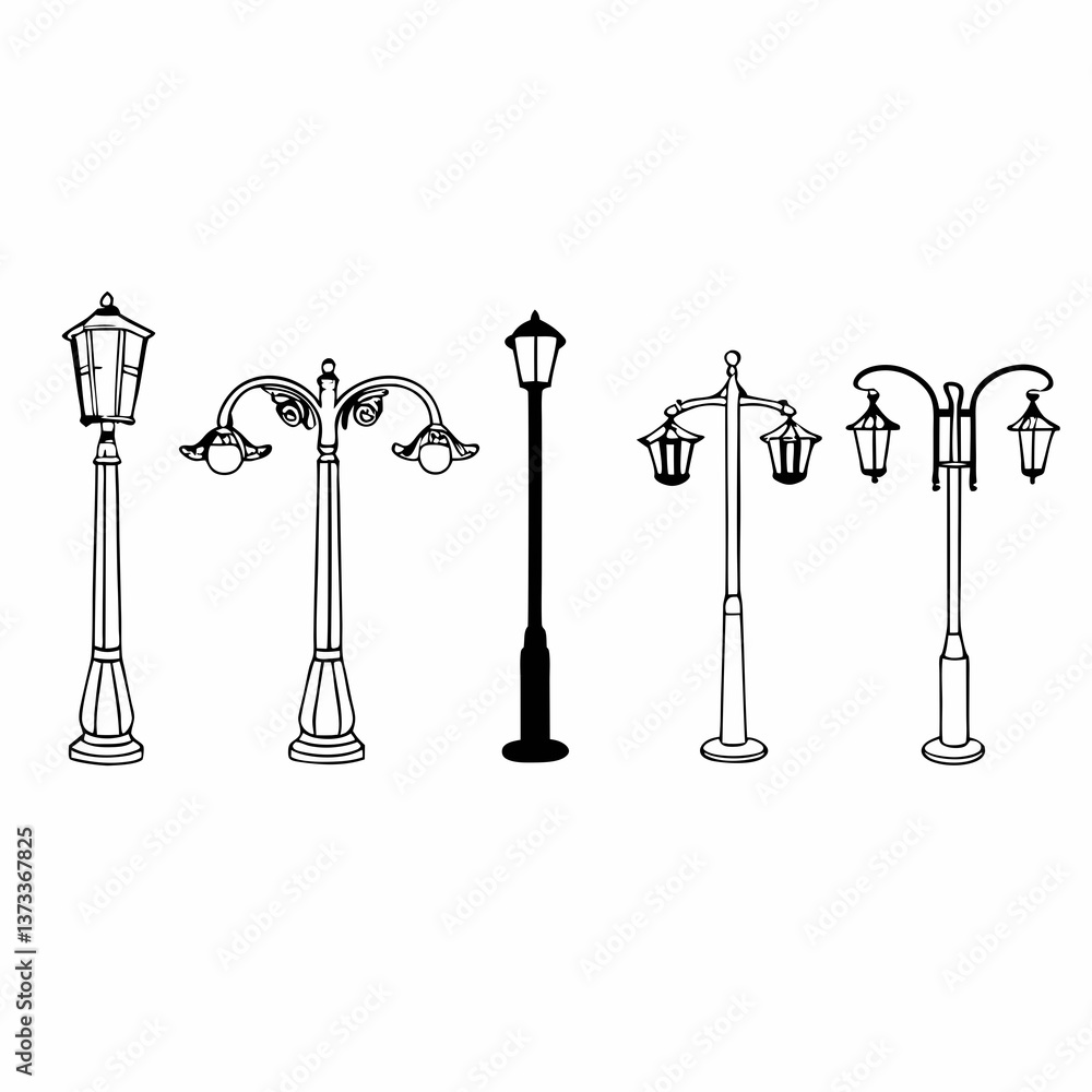 Iron lighting pole Iron lighting pole