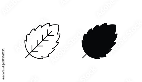 Spearmint icon design with white background stock illustration