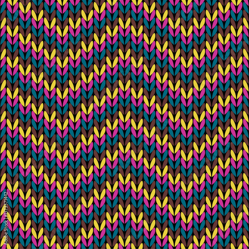 Knitted background pattern wallpaper knitting decorative print handmade textile knitting handiwork	