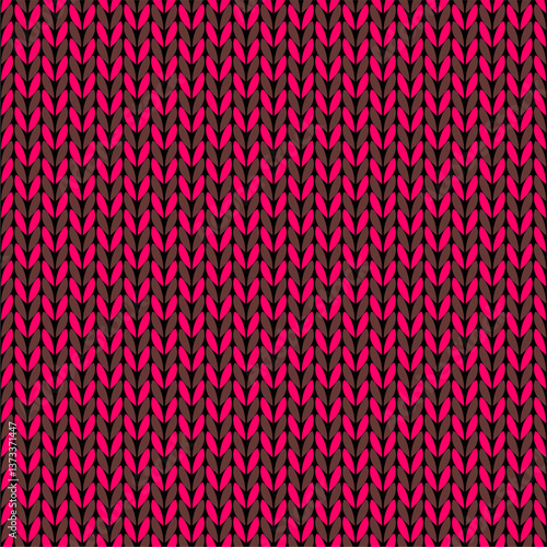 Knitted background pattern wallpaper knitting decorative print handmade textile knitting handiwork	