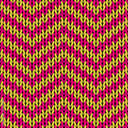 Knitted background pattern wallpaper knitting decorative print handmade textile knitting handiwork	