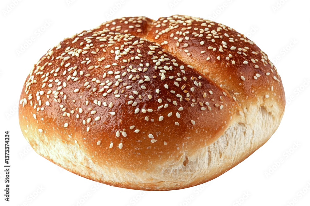 sesame seed bun - golden brown baked bread sesame seed bun - golden brown baked bread