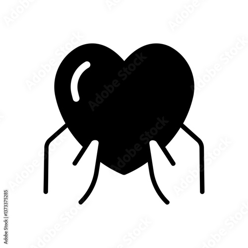 two hands gently holding a heart shape icon. Represents love, care, support, charity, donation, and protection. Isolated on blank background