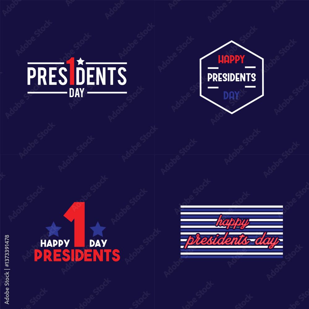 Fototapeta premium Presidents Day Graphic Design