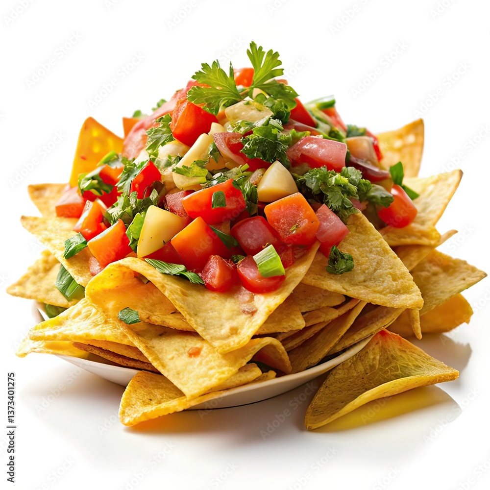 Nachos isolated on white Nachos isolated on white