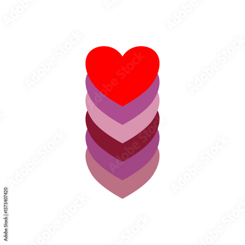 heart on white background,vector